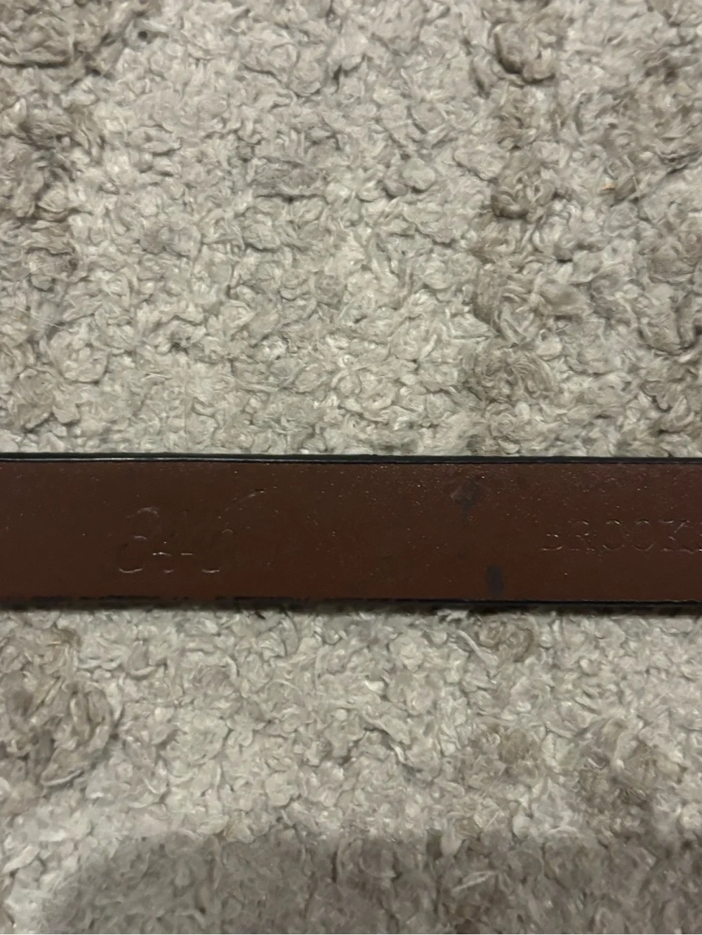Brooks Brothers Brown Leather Skinny Belt